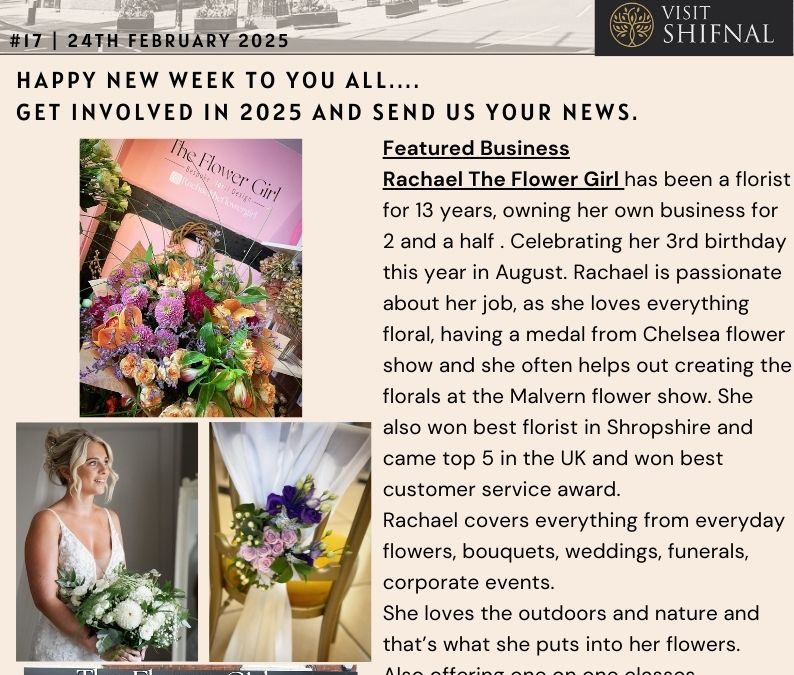 Visit Shifnal Weekly Newsletter 24th February 2025